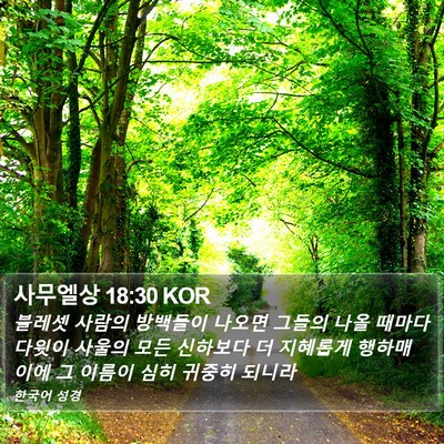 사무엘상 18:30 KOR Bible Verse Image