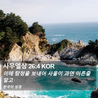 사무엘상 26:4 KOR Bible Verse Image