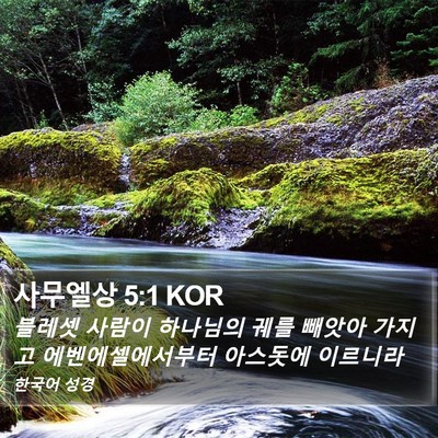 사무엘상 5:1 KOR Bible Verse Image