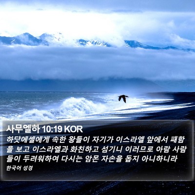 사무엘하 10:19 KOR Bible Verse Image
