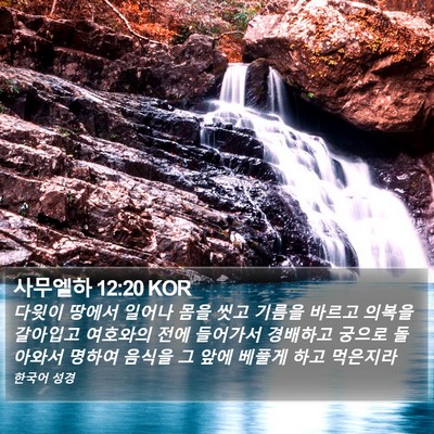 사무엘하 12:20 KOR Bible Verse Image