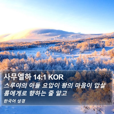 사무엘하 14:1 KOR Bible Verse Image