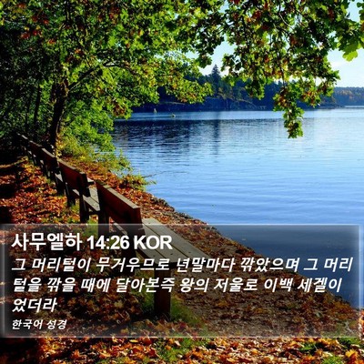 사무엘하 14:26 KOR Bible Verse Image