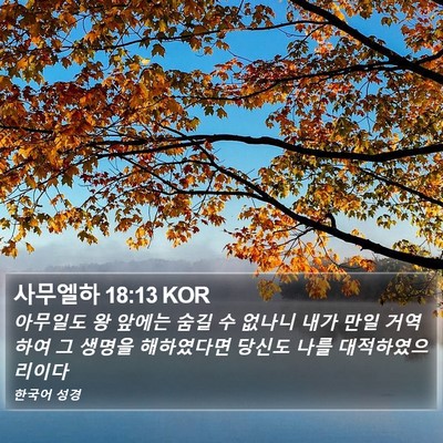 사무엘하 18:13 KOR Bible Verse Image