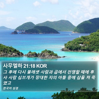 사무엘하 21:18 KOR Bible Verse Image
