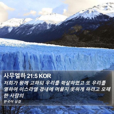 사무엘하 21:5 KOR Bible Verse Image