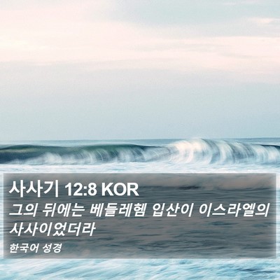 사사기 12:8 KOR Bible Verse Image