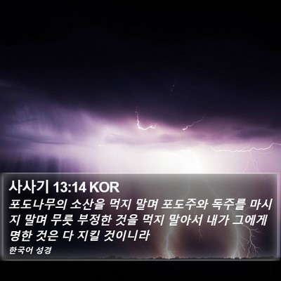 사사기 13:14 KOR Bible Verse Image