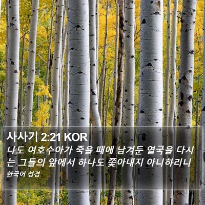 사사기 2:21 KOR Bible Verse Image