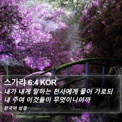 스가랴 6:4 KOR Bible Verse Image