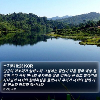 스가랴 8:23 KOR Bible Verse Image
