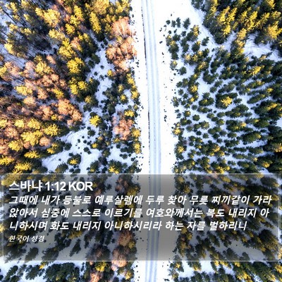 스바냐 1:12 KOR Bible Verse Image