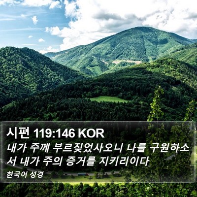 시편 119:146 KOR Bible Verse Image