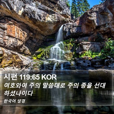 시편 119:65 KOR Bible Verse Image