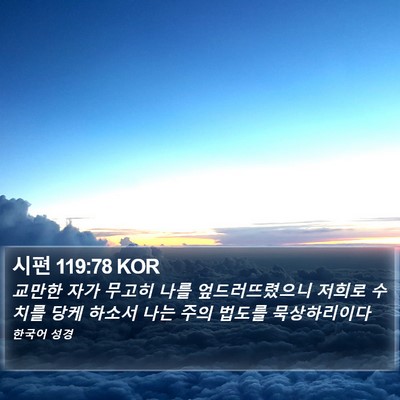 시편 119:78 KOR Bible Verse Image