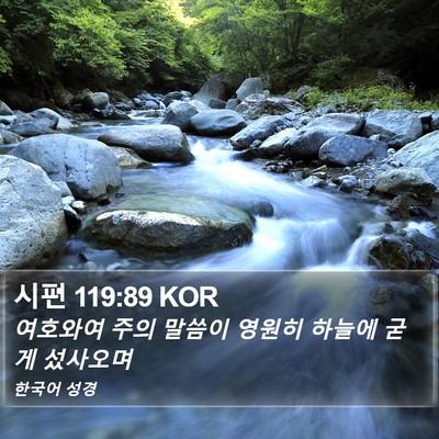 시편 119:89 KOR Bible Verse Image