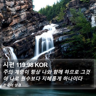 시편 119:98 KOR Bible Verse Image