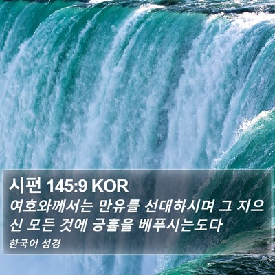 시편 145:9 KOR Bible Verse Image