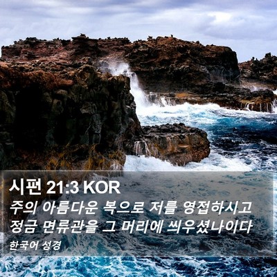 시편 21:3 KOR Bible Verse Image