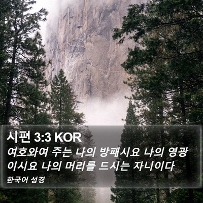 시편 3:3 KOR Bible Verse Image