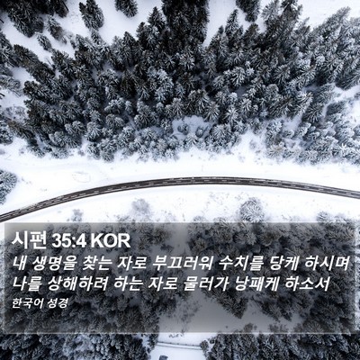시편 35:4 KOR Bible Verse Image