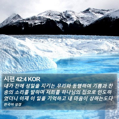 시편 42:4 KOR Bible Verse Image
