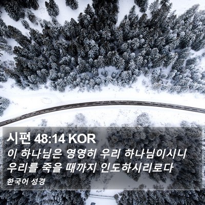시편 48:14 KOR Bible Verse Image