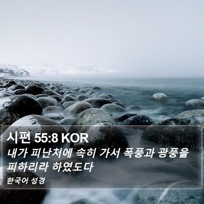 시편 55:8 KOR Bible Verse Image