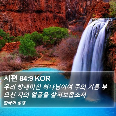 시편 84:9 KOR Bible Verse Image