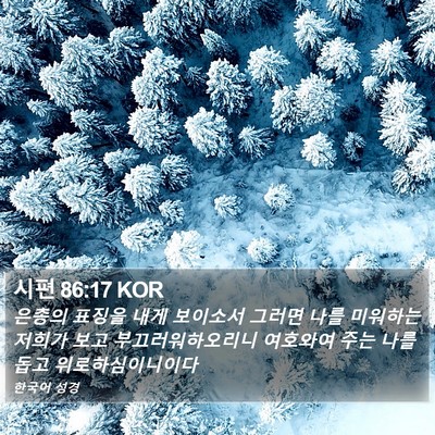 시편 86:17 KOR Bible Verse Image