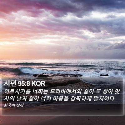 시편 95:8 KOR Bible Verse Image