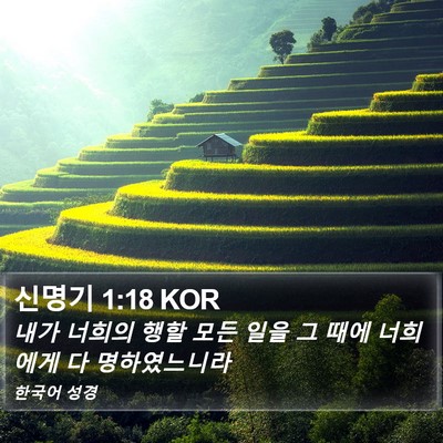 신명기 1:18 KOR Bible Verse Image