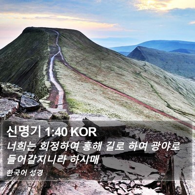 신명기 1:40 KOR Bible Verse Image
