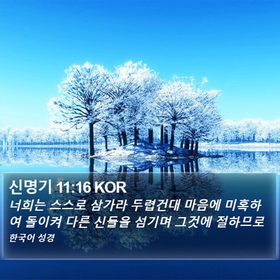 신명기 11:16 KOR Bible Verse Image