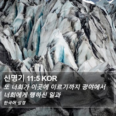 신명기 11:5 KOR Bible Verse Image