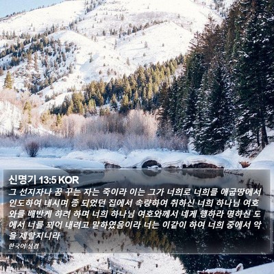 신명기 13:5 KOR Bible Verse Image