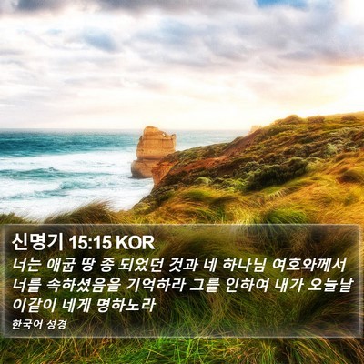 신명기 15:15 KOR Bible Verse Image