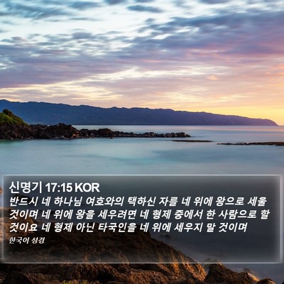 신명기 17:15 KOR Bible Verse Image