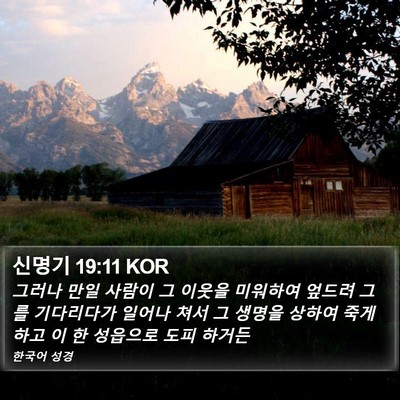신명기 19:11 KOR Bible Verse Image