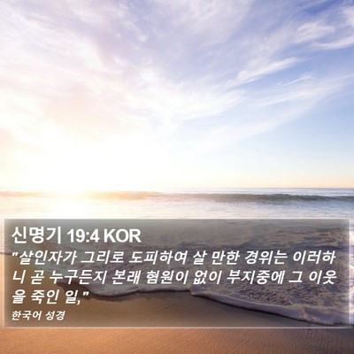 신명기 19:4 KOR Bible Verse Image
