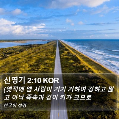신명기 2:10 KOR Bible Verse Image