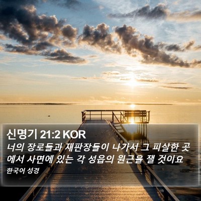 신명기 21:2 KOR Bible Verse Image