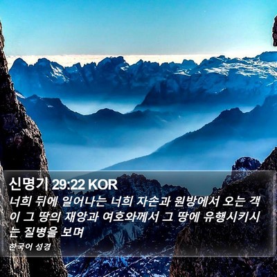 신명기 29:22 KOR Bible Verse Image