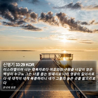 신명기 33:29 KOR Bible Verse Image