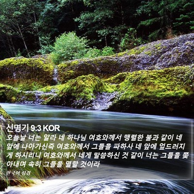 신명기 9:3 KOR Bible Verse Image