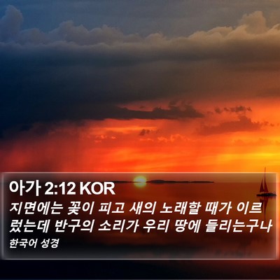 아가 2:12 KOR Bible Verse Image