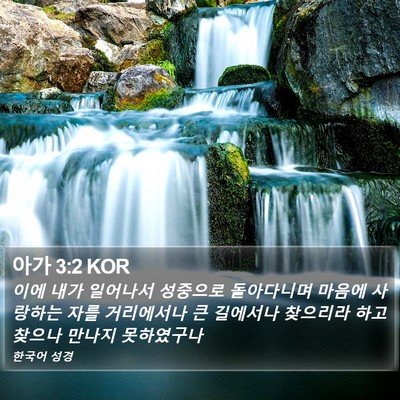 아가 3:2 KOR Bible Verse Image