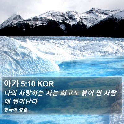 아가 5:10 KOR Bible Verse Image