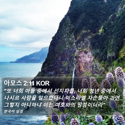 아모스 2:11 KOR Bible Verse Image