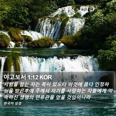 야고보서 1:12 KOR Bible Verse Image
